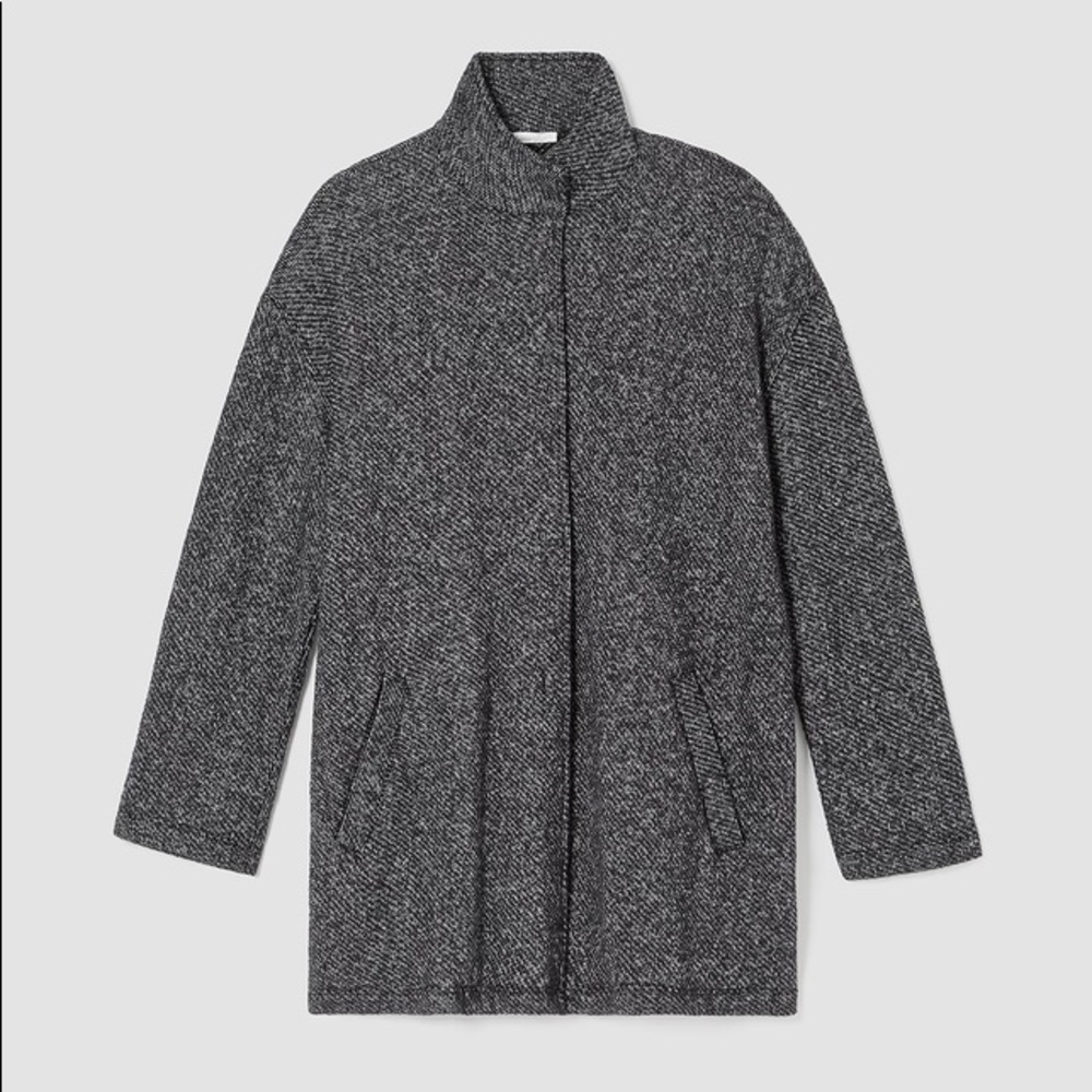 Organic Cotton Terry Stand Collar Jacket